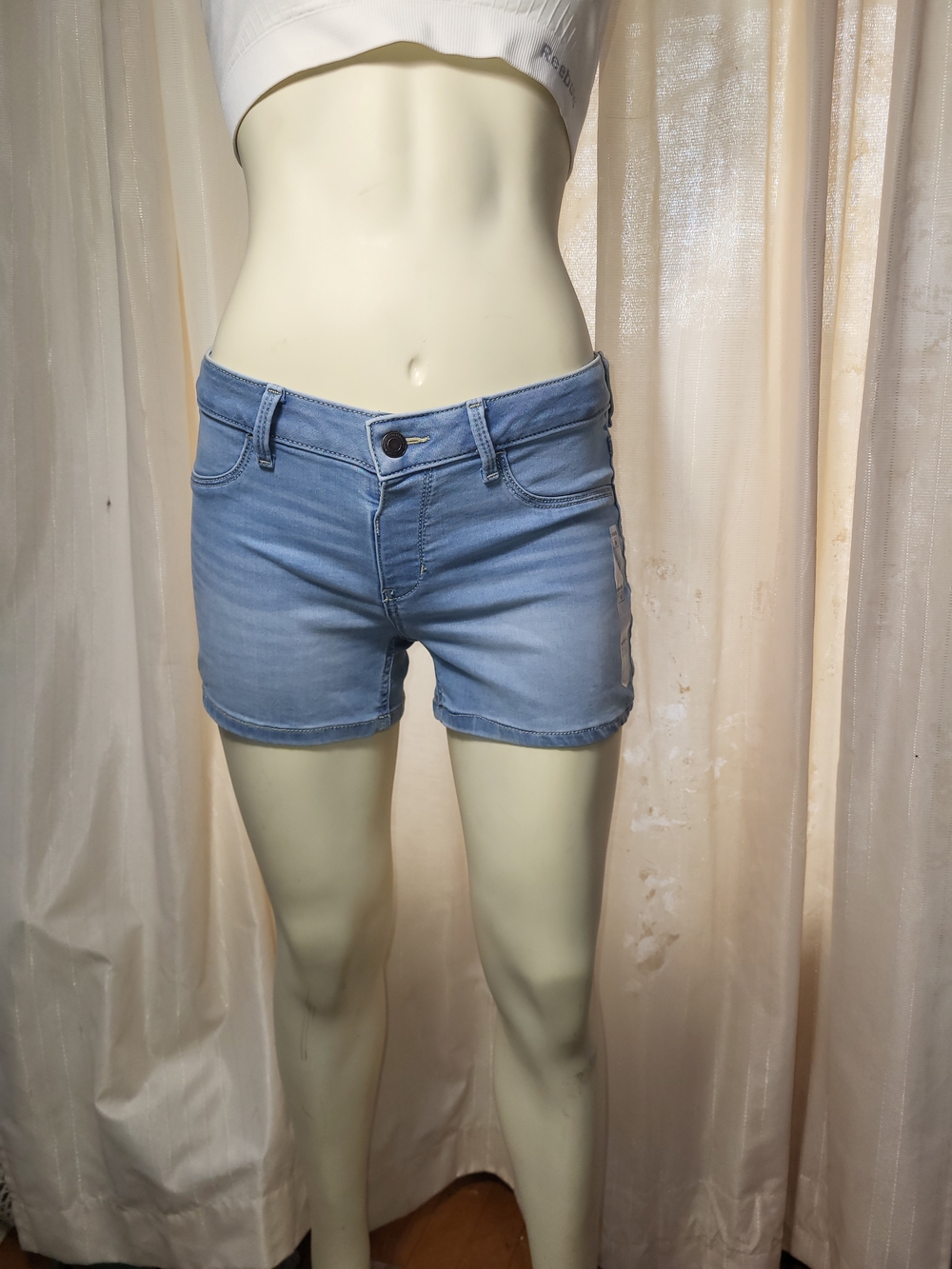 SO Girl's 14 Light Blue Denim Jean Shorts